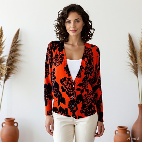 Vintage retro strickjacke - vintage,