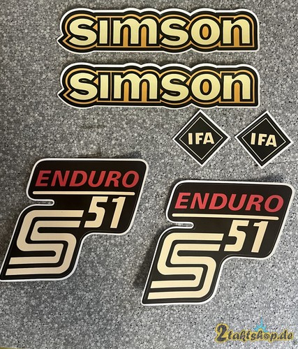 Dekorsatz simson s51 enduro - simson,