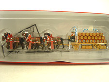 Brauerei Pferdegespann Löwenbräu m. 6 Pferde Preiser HO Figuren 1:87 - 30437 #E