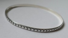 Armreif mit muster 835 - muster, silber