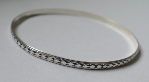 Armreif mit muster 835 - mit, silber