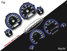 Selbstleuchtende Tachoscheiben Plasma Tacho VW Golf 3 260Km/h 7000 MFA #