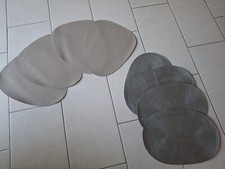 4 Platzset  grau - beige ( abwaschbar) 2 X 4 Stück