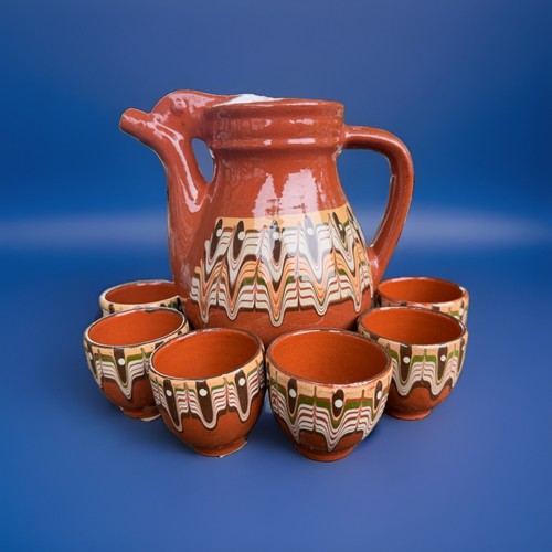 Bulgarische keramik kanne - keramik,