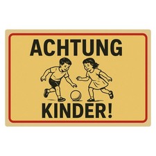 Metallschild Warnschild