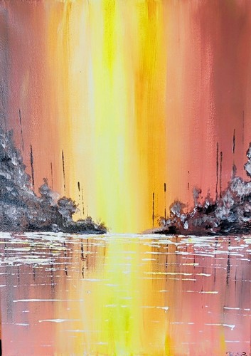 Acrylbild auf leinwand - acrylbild,