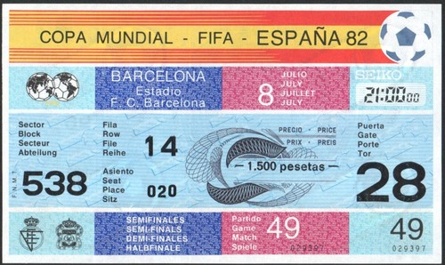 Spanien 1982 halbfinale - spanien, wm