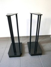 AUDIOPLAN Lautsprecherständer 2er-Set 65 cm mit Granitsockel & Stahblechplatten