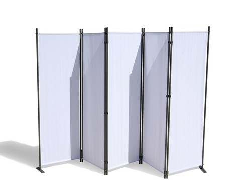 Paravent teilig weiss 268 - paravent,