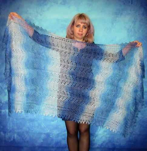 Gestrickter ziegenflaum schal - gestrickter,