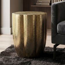 Beistelltisch Aluminium gold