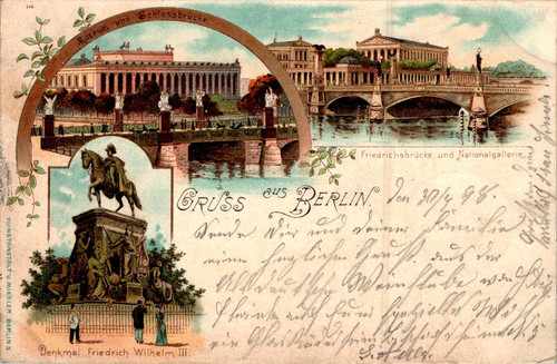 Litho gruss aus berlin - berlin, museum