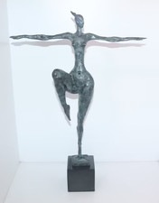 Große Bronze Figur Skulptur