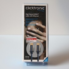 CLICKTRONIC 'Advanced' High Speed HDMI Kabel (HD, 3D & 4k), 200cm | NEUW & OVP