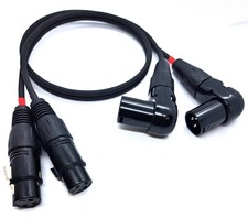 Dual-Audiokabel 2x Winkel XLR