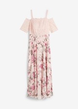 Chiffonkleid mit spitze und - mit,