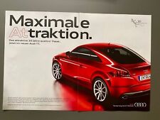 Maximale ATTraktion Audi TT 30 Jahre quattro Original 2010 Vintage Ad Werbung