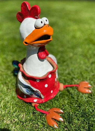 Huhn mit rock keramik - huhn,