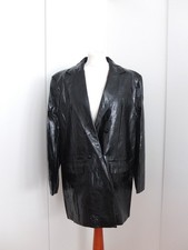 Neuer schwarzer oversized Missguided Lackblazer Gr. 38 Blazerkleid