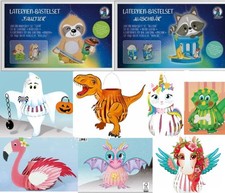 Laterne Lampion Bastelset - Ursus Eule Pegasus Dino " Vorgestanzt " Sankt Martin