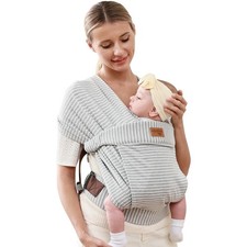 vrbabies Babytrage für Neugeborene ab Geburt Extra Weich, Bauchtrage Baby-Traget