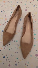 Pumps Damenschuhe 40 KONSTANTIN STARKE, beige, Velourleder, flach, ungetragen