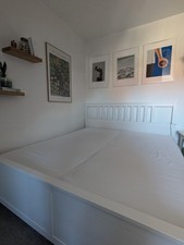 Weißes Ikea Bett Hemnes