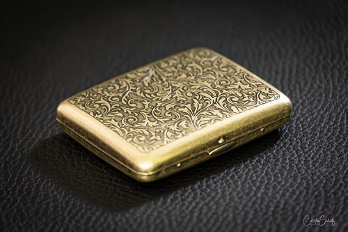 Zigarettenetui metall bronce - zigarettenetui,
