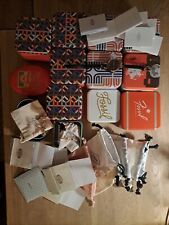 Fossil Uhr Armband Halskette Konvolut Gold Charms Dosen Säckchen 