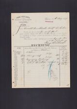 LEIPZIG, Rechnung 1899, Franz Häselbarth Schokoladen Zuckerwaren