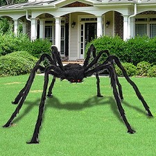 200CM Halloween Riesen Spinne Tarantula Plüsch Schwarz Haarige Spinne Dekoration