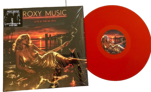 Roxy music red vinyl lp - music, on