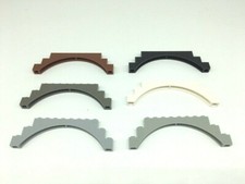 Lego® Bögen 6108 Bogen Bogenstein 1x3x12 Torbogen schwarz braun grau weiß