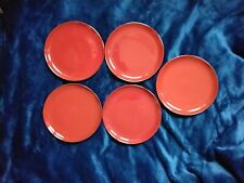 5x Melitta - Ceracron - rot - Unterteller  für Suppentasse