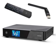 VU+ UNO 4K SE DVB-C Kabel Linux Receiver mit WLAN Stick Twin Tuner PVR UHD 2160p