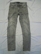 trendige SAVVY Marken Herren Jeans W29 L32 - coole Waschung - stretch grau Hose