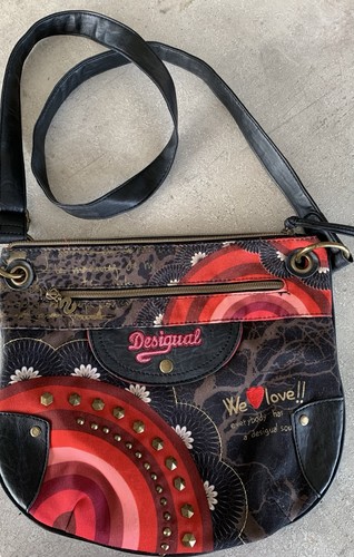 Desigual tasche schwarz - tasche, schwarz-rot