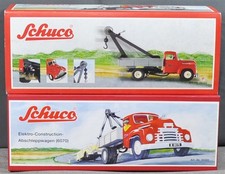 Schuco 6070 Elektro-Construction-Abschleppwagen rot/grau  von 2004 fabrikneu OVP