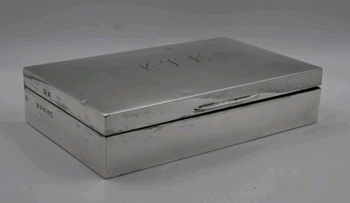 Vintage silber zigarrenkiste - vintage,