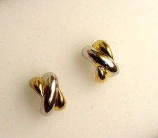 Ohrringe Creolen mini silber gold Glanz RetroLook Vintage Style 80er Jahre 80ies