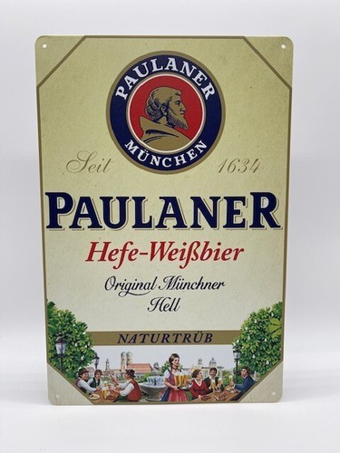Blechschild paulaner 20x30cm - blechschild,