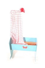 alter Puppenwagen Kinderwagen Holz Stubenwagen Wiege Vintage