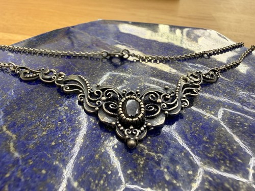 Vintage granat collier - vintage, aus