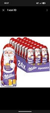 48x 45g Milka Weihnachtsmann Alpenmilch Schokolade Weihnachten NEU