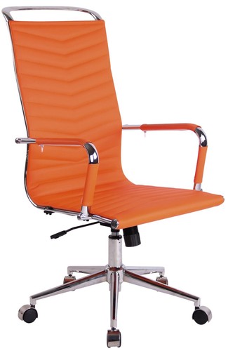 Bürostuhl kunstleder orange - bürostuhl,