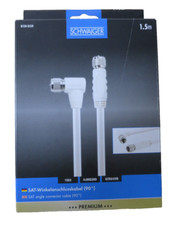 Schwaiger, SAT Anschlusskabel (110 dB), 1,5 Meter