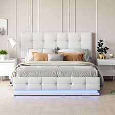 LED Doppelbett Polsterbett aus