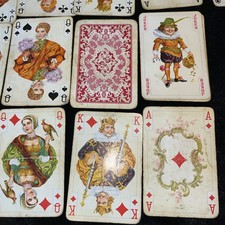 Vintage Deck von FERD PIATNIK & SONS Spielkarten Antik 55 Karten 3 Joker