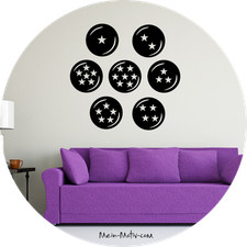 Wandtattoo Dragonball Z Kugeln