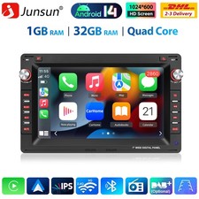 Für VW Polo 9N Golf 4 Passat B5 T5 Android 14 CarPlay Autoradio GPS Nav SWC DAB+